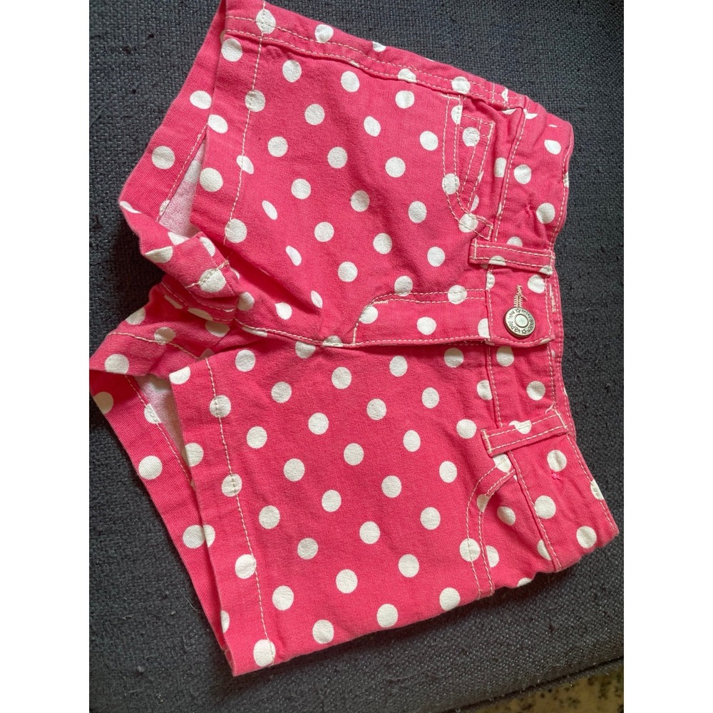 Pink Mini Boden polka dot shorts